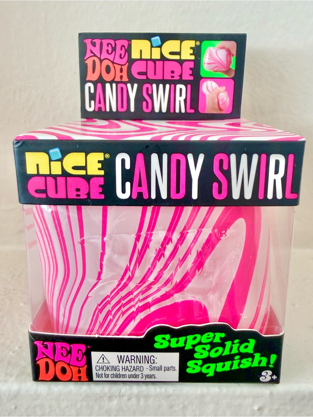 NEW! 100% AUTHENTIC Schylling Needoh NEE DOH Nice Cube CANDY SWIRL - RARE!